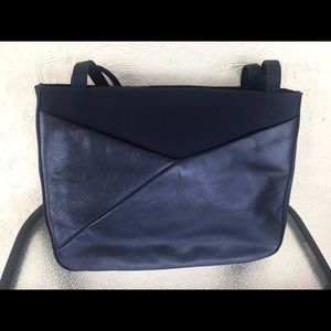 Hush Puppies Navy Blue Shoulder Bag